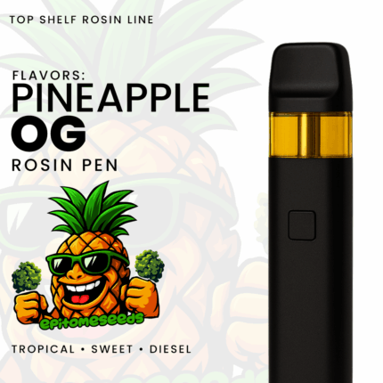 Pineapple OG Rosin Pen | 2g Solventless THC Vape | 89%+ THC Premium Sativa Hybrid